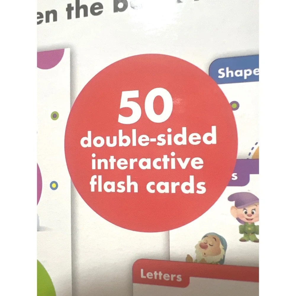 Disney Baby Book and Talking Flash Card Set Electronic Reader 50 Cards pi kids